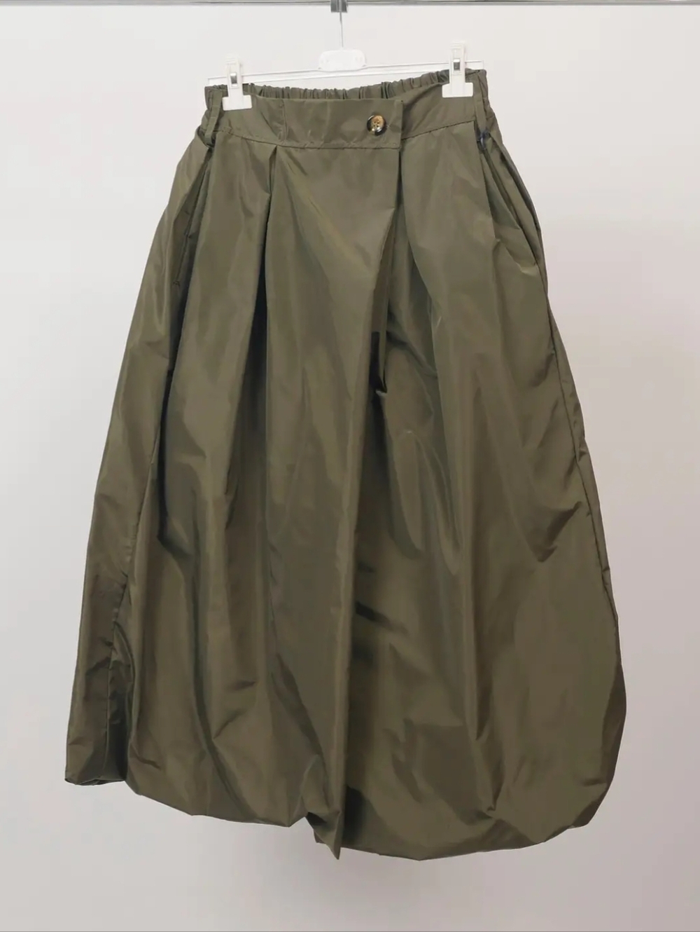 NWT Cecil Wang (France) Bubble Hem Cecile Wang Parachute Skirt In Black Size 5/6 - Picture 4 of 4